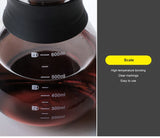 Glass Pour Over Coffee Maker Set with Sharing Carafe, Household Drip Coffee Brewer Kit for Home Brewing