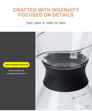 Glass Pour Over Coffee Maker Set with Sharing Carafe, Household Drip Coffee Brewer Kit for Home Brewing