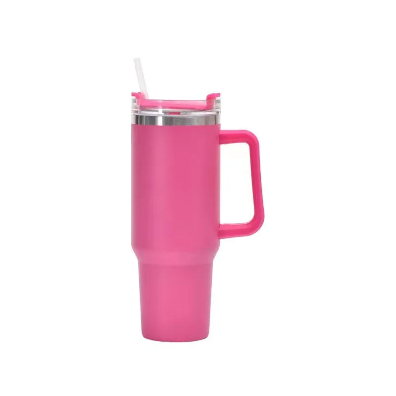 40oz Mug Tumbler With Handle Insulated Stainless Steel Coffee Tumbler With Lids Straw Tumbler Termoses for Travel Vacuum Flasks