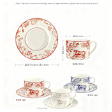 2Set European Ceramics Coffee Cups Milk Mug Plates Espresso Cup Household Afternoon Teacup Suit Holiday Giftate Gift Box