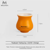 Muvna Ceramic Tasting Cup，120ml huabusan series Tea Cups，Coffee Espresso Cups for Latte, Cappuccino, Espresso Coffee and Tea