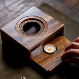 Wooden Tea Pot Heater Tea Supplies Elegant Tea Warmer Heating Coffee Milk Decoration for Home Kitchen Garden Travel Winter Gift