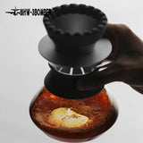 MHW-3BOMBER Aroma Coffee Server Enhanced Aroma Glass Carafe Pour Over Drip Coffee Pot Barista Home Brewing Accessories