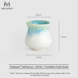 Muvna Ceramic Tasting Cup，120ml huabusan series Tea Cups，Coffee Espresso Cups for Latte, Cappuccino, Espresso Coffee and Tea