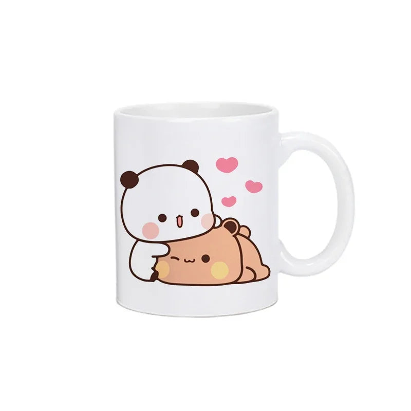 Panda Bear Bubu Dudu Coffee Milk Cup Mocha Cat Panda Bear Couple Creative Present Cute Gift Drinking Tea Cup Mugs