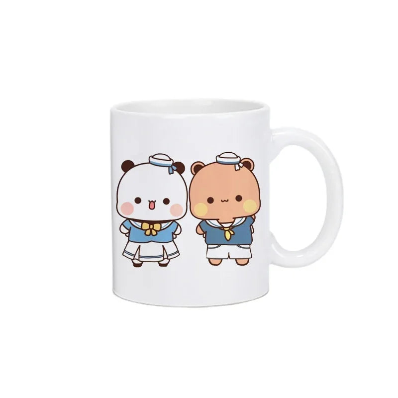 Panda Bear Bubu Dudu Coffee Milk Cup Mocha Cat Panda Bear Couple Creative Present Cute Gift Drinking Tea Cup Mugs