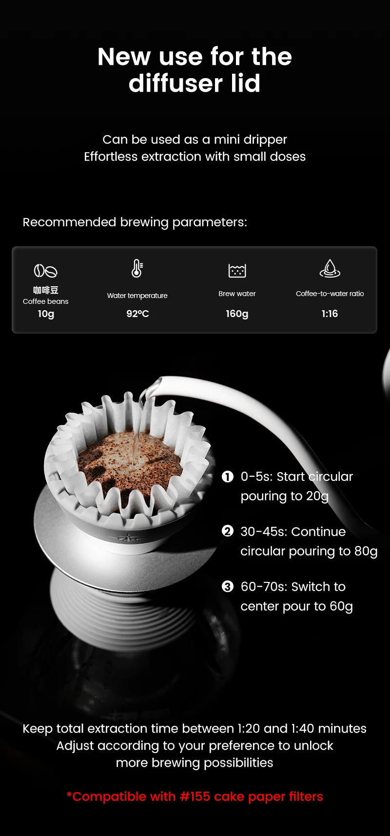 MHW-3BOMBER Aroma Coffee Server Enhanced Aroma Glass Carafe Pour Over Drip Coffee Pot Barista Home Brewing Accessories