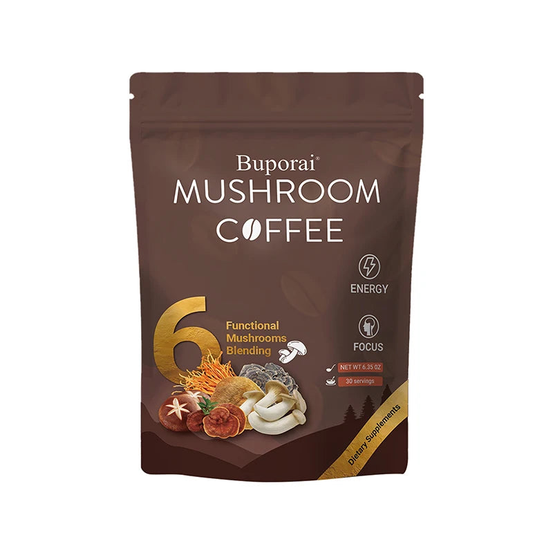 Mushroom Coffee - Improves Concentration, Energy, Digestion and Immunity, Relieves Stress and Anxiety, Improves Sleep Quality