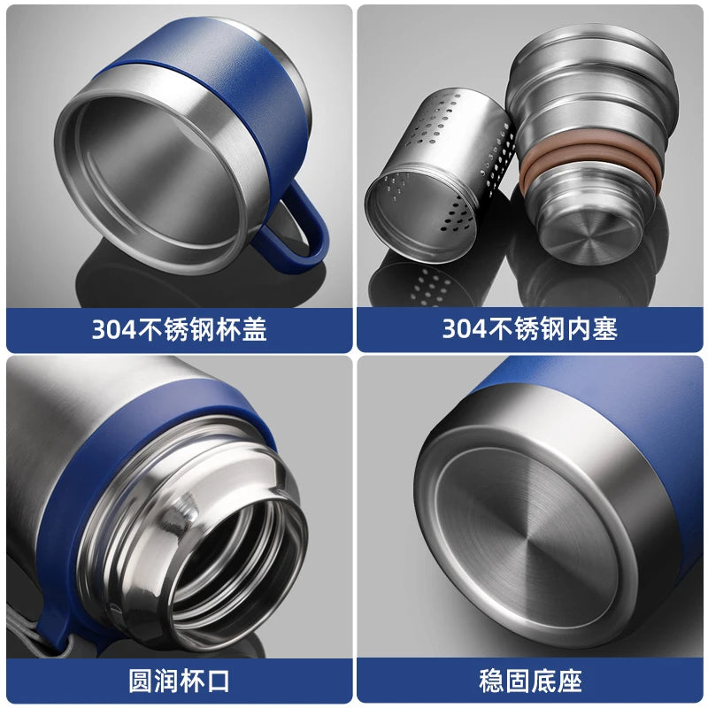 316 Stainless Steel Insulated Thermos Bottle 500mlL/1000ml Outdoor Travel Coffee Mugs Thermal Vaccum Water Bottle Thermal Mug