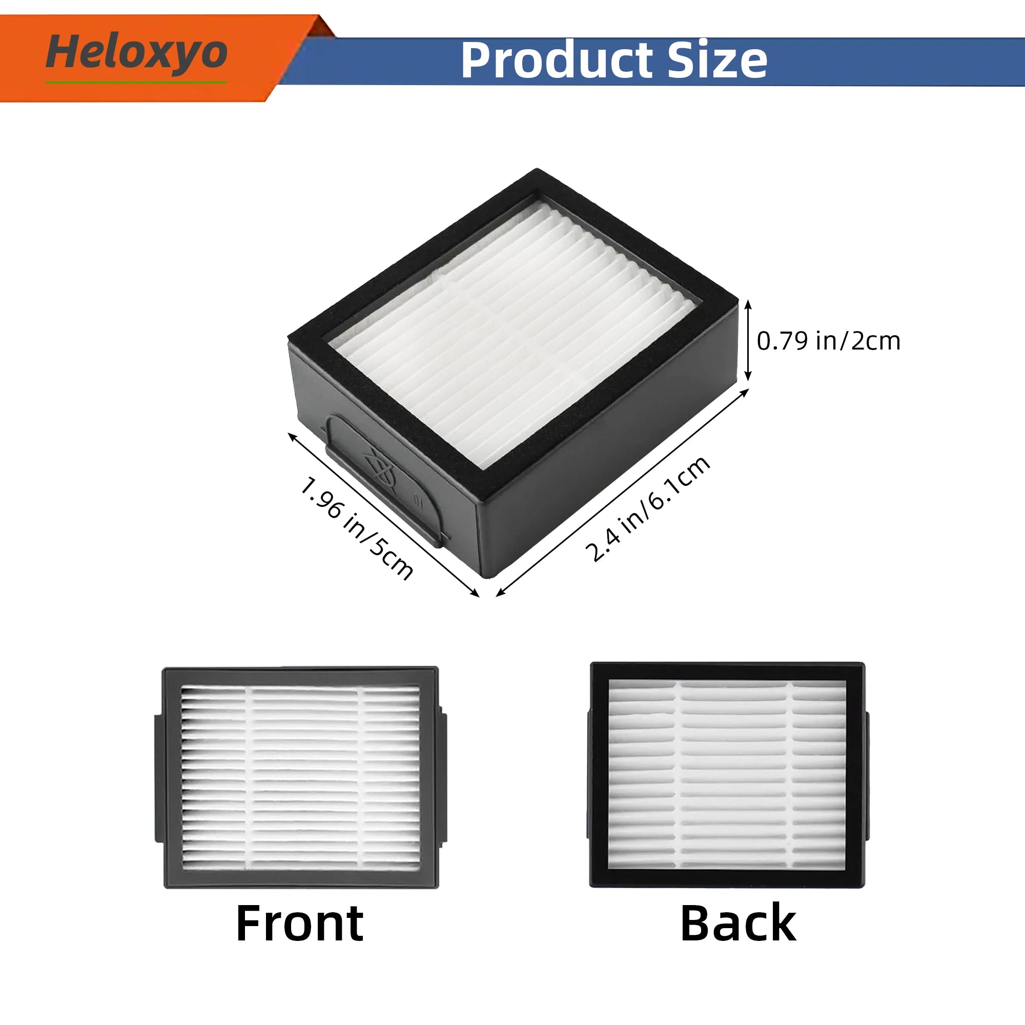 HEPA Filter Compatible for iRobot Roomba Combo i,e,j Series:E5 E6 i1 i3 i4 i5 i6 i7 i8 J5 J6 J8 J9 And All Plus Versions