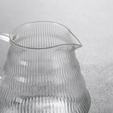 600ml Hand Brew Coffee Carafe Clouds Shape Clear Glass Kettle Sharing Pot with Lids Espresso Coffee Maker Accessories