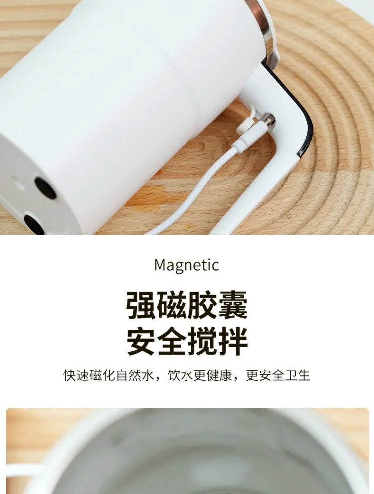 Electric Coffee Mug with LED Temperature Display - One-Touch Operation, Suitable for Mixing Coffee, Milk, Tea, Blended Drinks