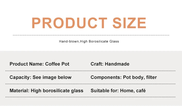 Glass Pour Over Coffee Maker Set with Sharing Carafe, Household Drip Coffee Brewer Kit for Home Brewing