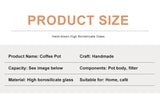 Glass Pour Over Coffee Maker Set with Sharing Carafe, Household Drip Coffee Brewer Kit for Home Brewing