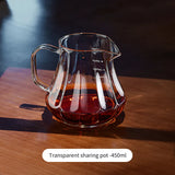 Bincoo 450ml 550ml Glass Coffee Server - Heat Resistant Barista Carafe for Cold Brew and Espresso Easy to Clean Drip Coffee Pot
