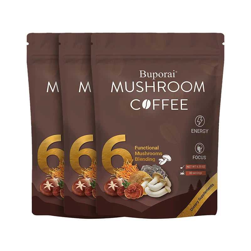 Mushroom Coffee - Improves Concentration, Energy, Digestion and Immunity, Relieves Stress and Anxiety, Improves Sleep Quality