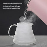 600ml Hand Brew Coffee Carafe Clouds Shape Clear Glass Kettle Sharing Pot with Lids Espresso Coffee Maker Accessories