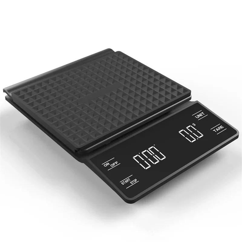 3kg/0.1g Coffee Scale with Timer Kitchen Tools Digital Multifunction Weighing Scale Pour Over Drip Espresso Scale LCD Display