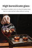 Bincoo 450ml 550ml Glass Coffee Server - Heat Resistant Barista Carafe for Cold Brew and Espresso Easy to Clean Drip Coffee Pot