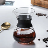 Glass Pour Over Coffee Maker Set with Sharing Carafe, Household Drip Coffee Brewer Kit for Home Brewing