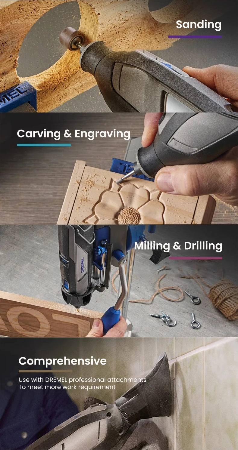 Dremel Cordless Electric Grinder 8240 N-5 12V Lithium-Ion Battery Variable Speed Rotary Tool for Polishing Grinding Cutting Sand