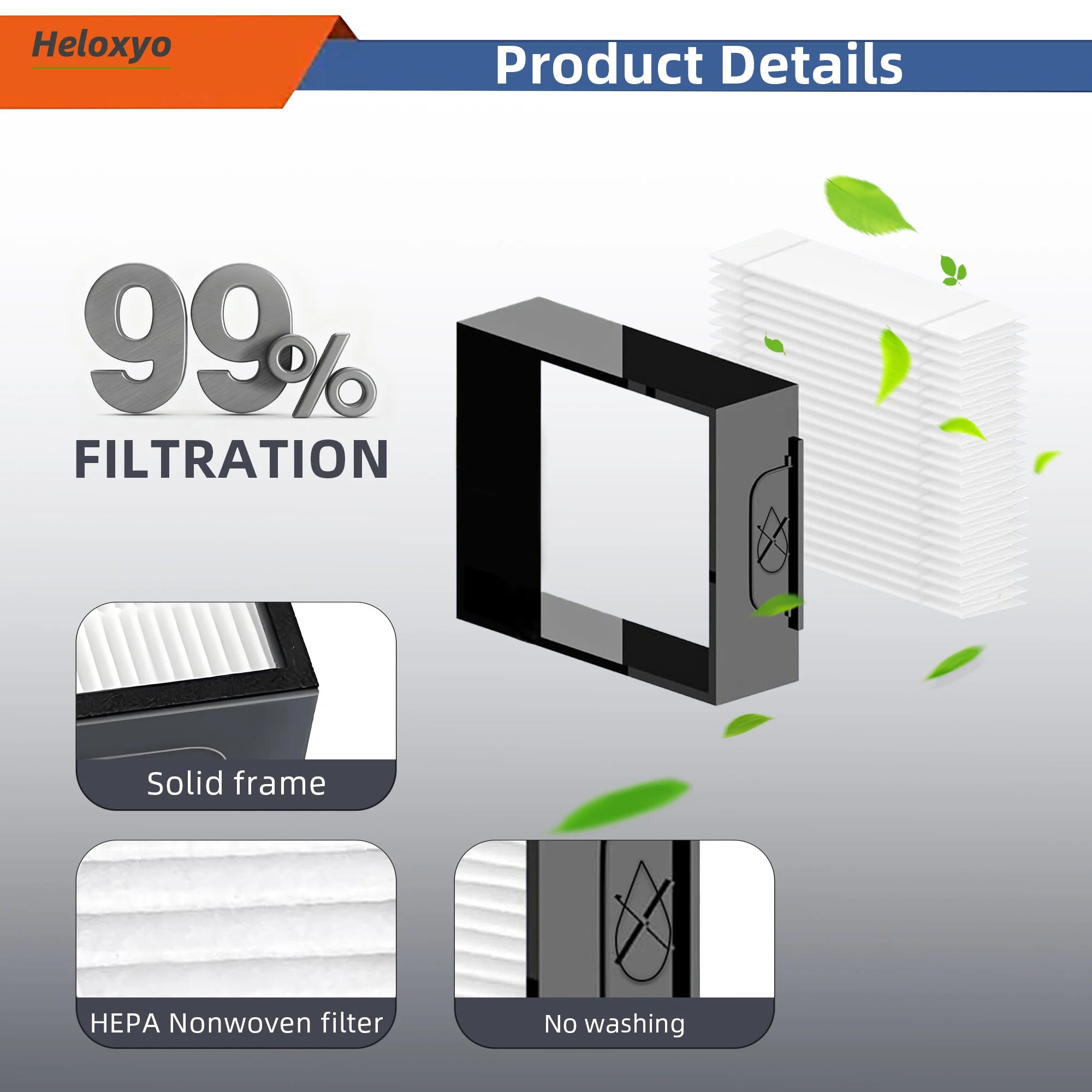 HEPA Filter Compatible for iRobot Roomba Combo i,e,j Series:E5 E6 i1 i3 i4 i5 i6 i7 i8 J5 J6 J8 J9 And All Plus Versions