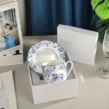 2Set European Ceramics Coffee Cups Milk Mug Plates Espresso Cup Household Afternoon Teacup Suit Holiday Giftate Gift Box