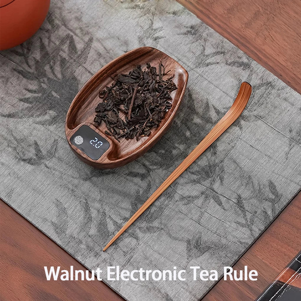 Wood Tea Scale High Accuracy Digital Scale for Restaurant Baking Indoor LED Display Screen for Tea Leaves