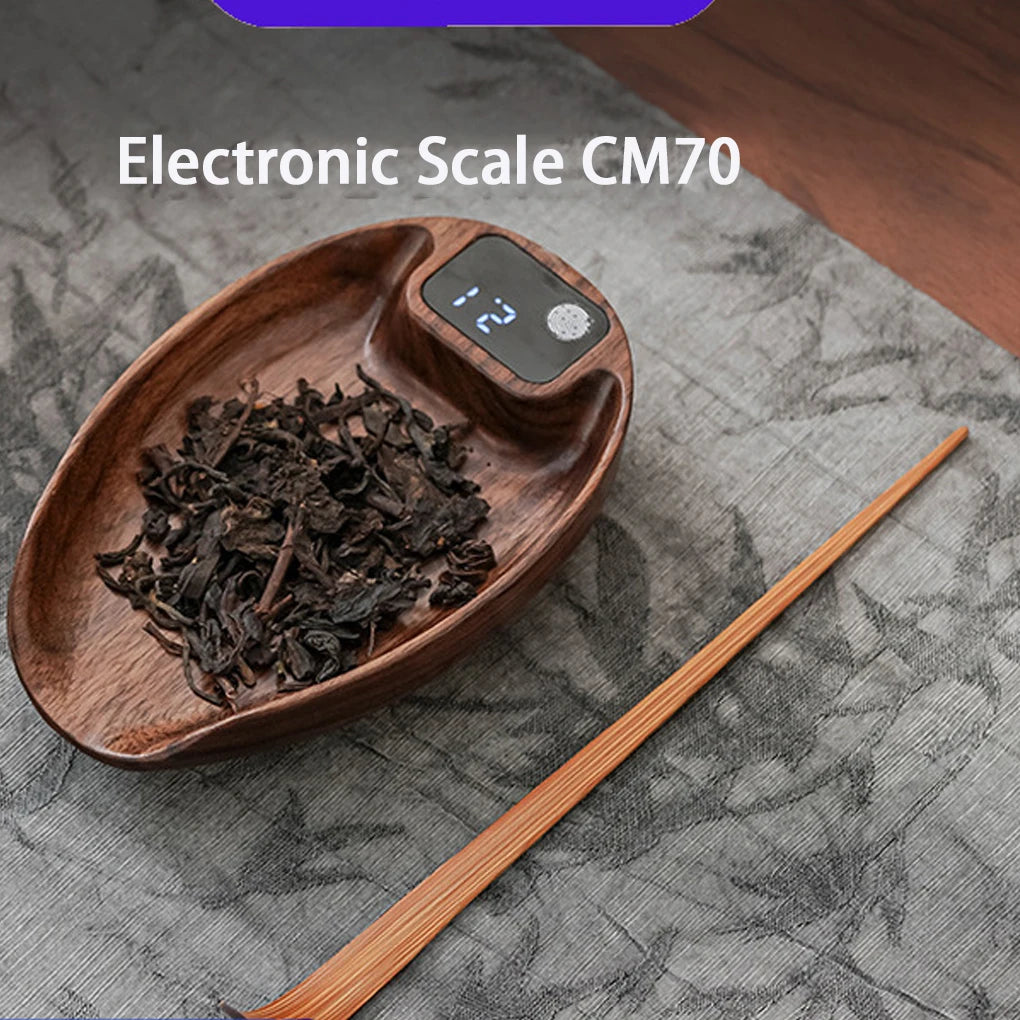 Wood Tea Scale High Accuracy Digital Scale for Restaurant Baking Indoor LED Display Screen for Tea Leaves
