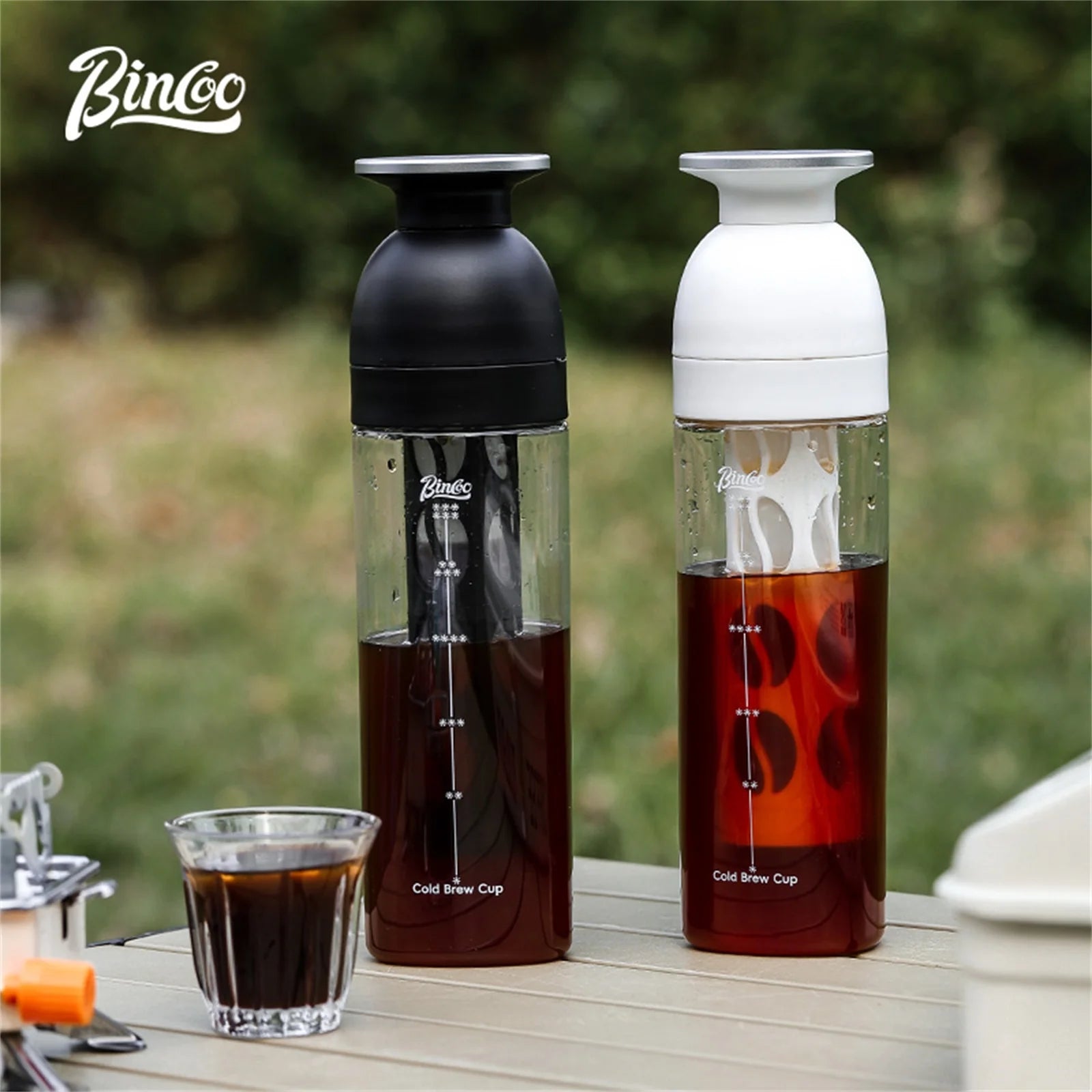 Bincoo Professional Cold Brew Coffee Maker, Safe Tritan Construction, Fine Mesh Filter, Temperature Resistant Portable Brewer