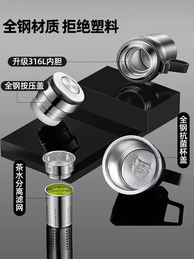 316 Stainless Steel Insulated Thermos Bottle 500mlL/1000ml Outdoor Travel Coffee Mugs Thermal Vaccum Water Bottle Thermal Mug