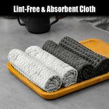 OANKR Barista Microfiber Cloths, 1/4 Pack 12"x12" Professional Cleaning Towels for Espresso Machines, Coffee Bar Accessories