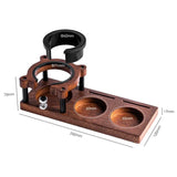 51/53/54/58mm Wood Coffee Tamper Mat Station Stand Portafilter Holder Filter Screen Holder Espresso Tamping Storage Rack Barista