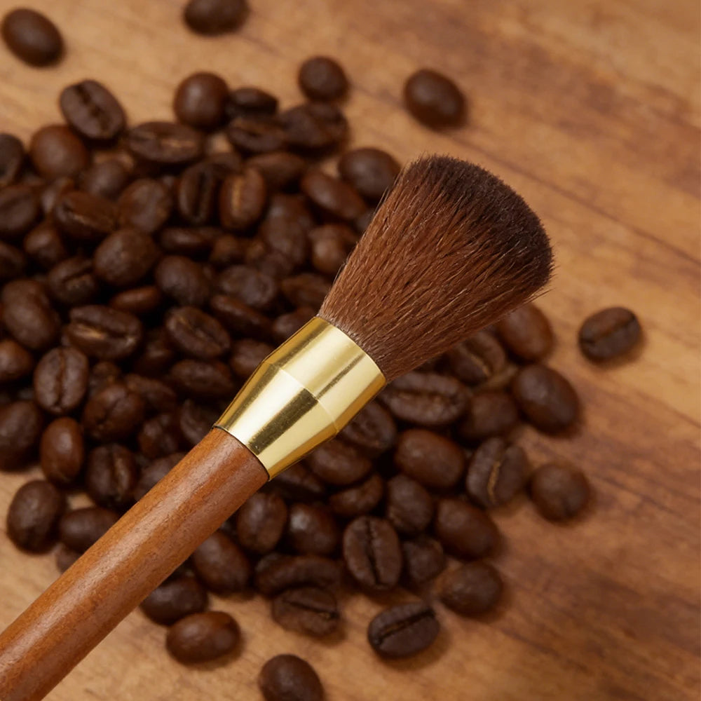 Coffee Grinder Cleaning Brush Wooden Handle Bean Powder Dusting Espresso Brush Barista Tool Coffee Machine cleaning Brush