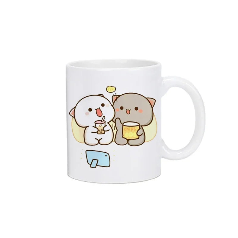 Panda Bear Bubu Dudu Coffee Milk Cup Mocha Cat Panda Bear Couple Creative Present Cute Gift Drinking Tea Cup Mugs