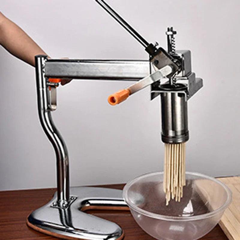Household Manual Stainless Steel Noodle Pressing Machine Portable Two-axis Moodle Making Machine Manual Noodle Press