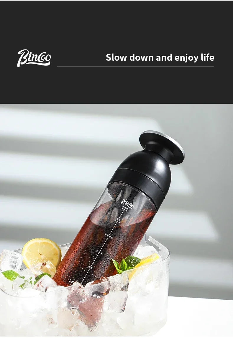 Bincoo Professional Cold Brew Coffee Maker, Safe Tritan Construction, Fine Mesh Filter, Temperature Resistant Portable Brewer