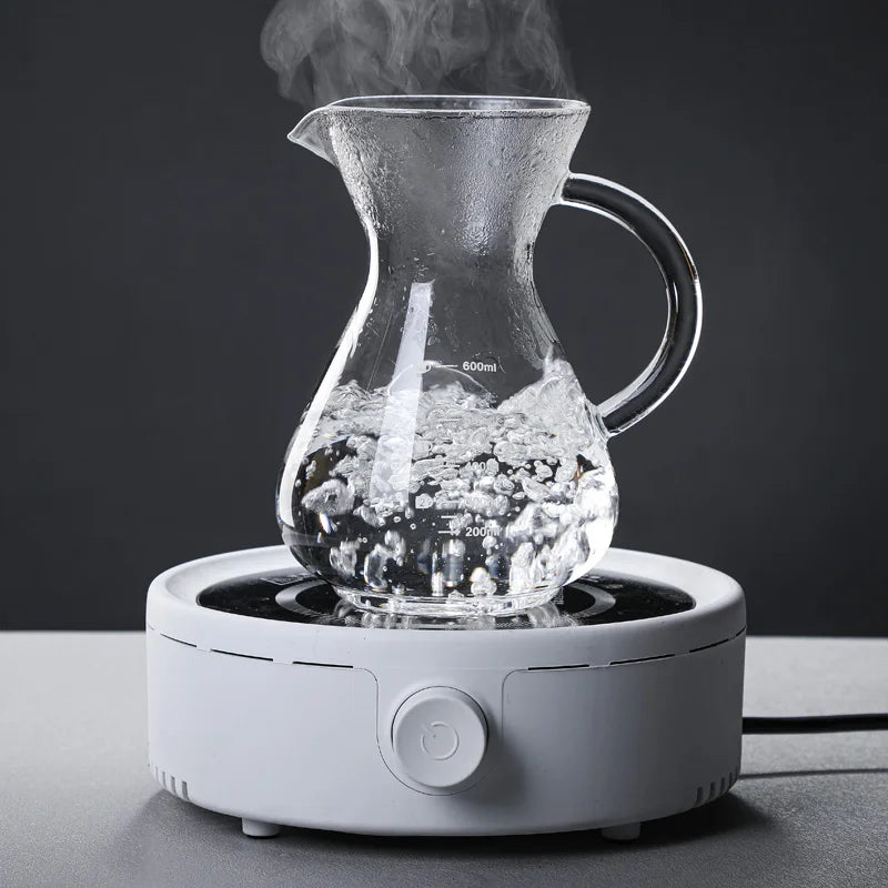 High Borosilicate Glass Coffee Sharing Pot, Pour Over Coffee Maker Set with Drip & Cold Brew Filter, Home Manual Coffee Brewer