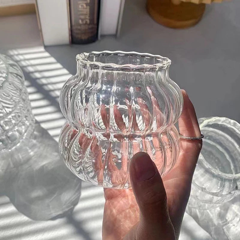 500ml Bubble Tea Glass Cups Coffee Measuring Cup Heat-resistant Tumbler Drinkware Transparent Milk Juice Pitcher Coffee Mug