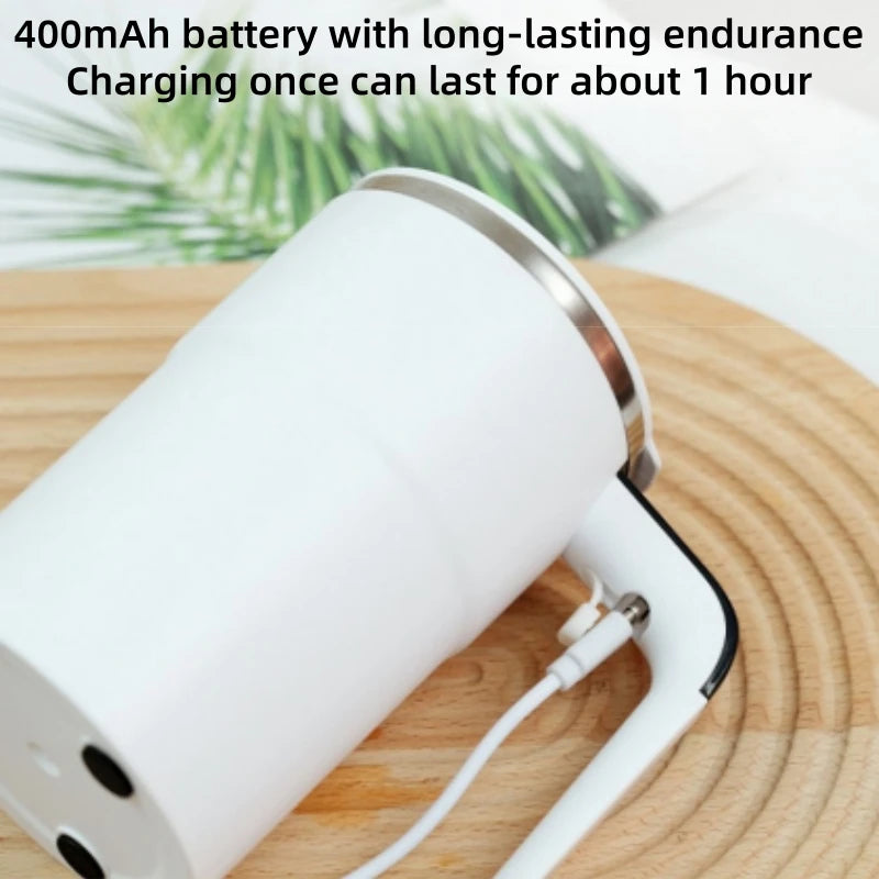 Electric Coffee Mug with LED Temperature Display - One-Touch Operation, Suitable for Mixing Coffee, Milk, Tea, Blended Drinks