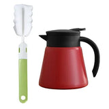 Thermal Coffee Carafe Tea Pot - 304 Stainless Steel Double Wall Vacuum Insulated, Cool Touch Handle, Hot & Cold Retention, 600ml