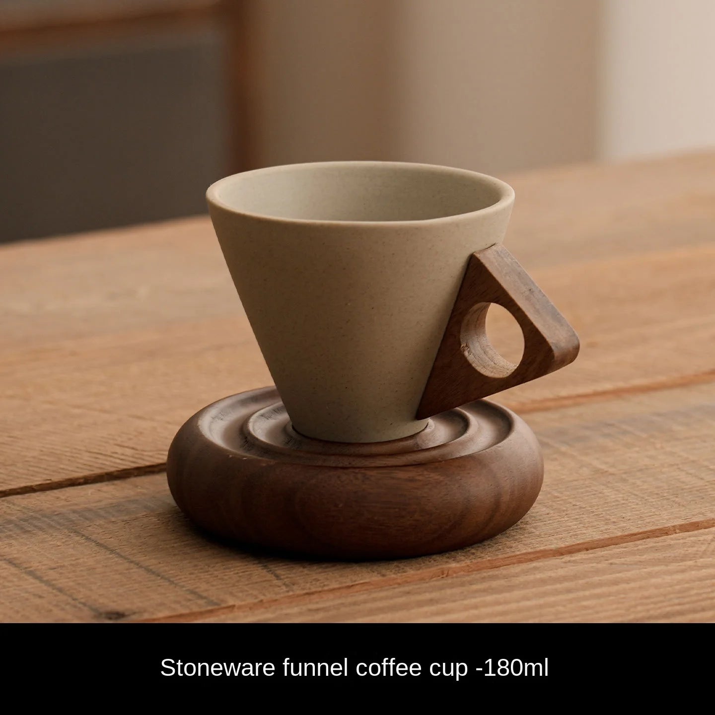Triangular Cone Shape Vintage Pottery Tea Coffee Cup Pull Japanese Ceramic Mug Stoneware Rough Latte Espresso Cup 180ml