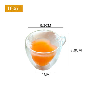 Heat Resistant Double Wall Glass Cup