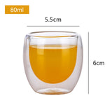 Heat Resistant Double Wall Glass Cup