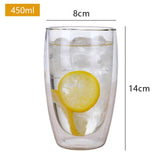 Heat Resistant Double Wall Glass Cup