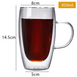 Heat Resistant Double Wall Glass Cup