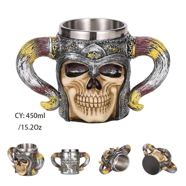 Retro Dragon Resin Stainless Steel Mug
