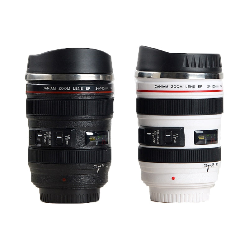 Stainless Steel Camera Lens Mug