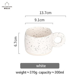 Creative Ring Handle Ceramic Mug